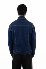 Jeans Jacket da Uomo Blu